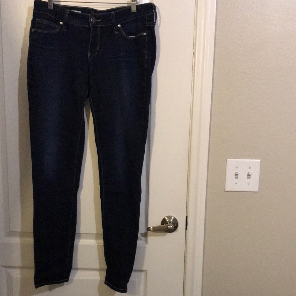 Decree Dark Blue Straight Leg Jeans